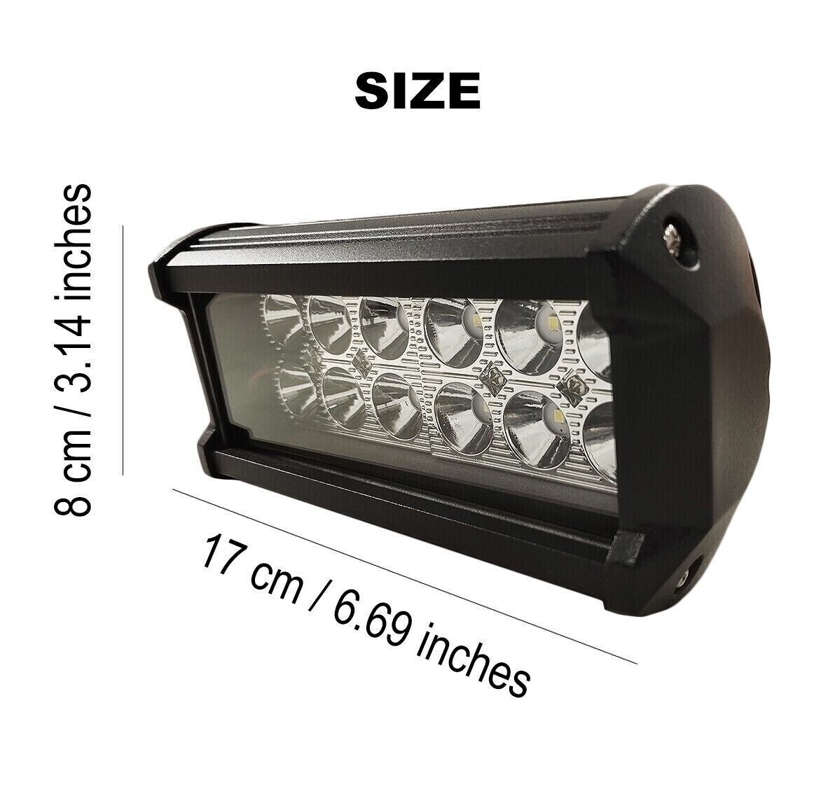 12 LED Off Road Work Light Flood 12V 24V 36W For Ford Ranger Raptor F ...