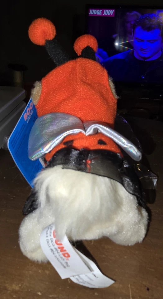 GUND 5 Inch Boo Plush Dog Ladybug Costume Soft Toy Collectible for Kids - Image 3 of 4