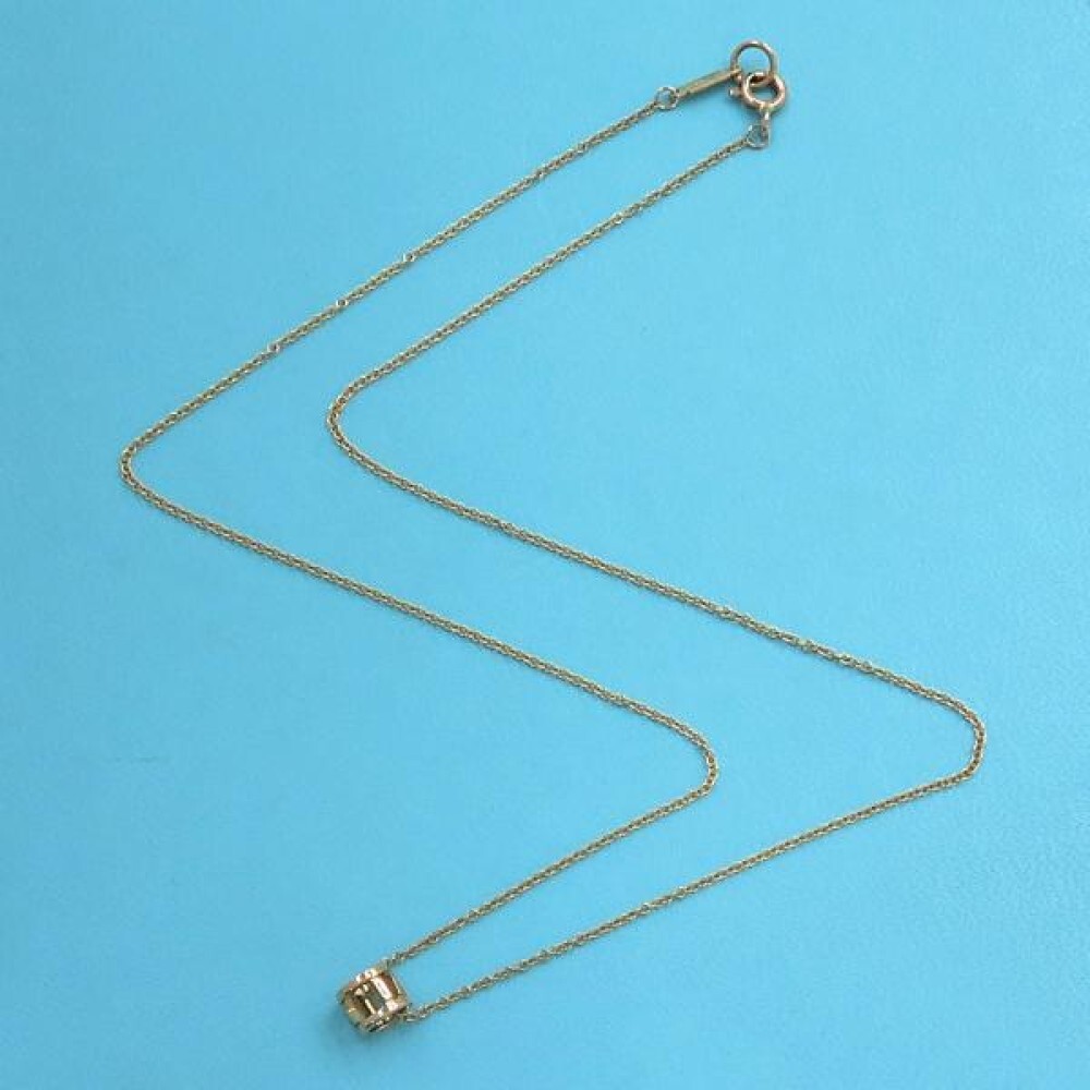 Tiffany & Co. Atlas Open MIni Pendant Necklace K18 Rose Gold Tiffany & Co. Atlas Open MIni Pendant Necklace K18 Rose Gold