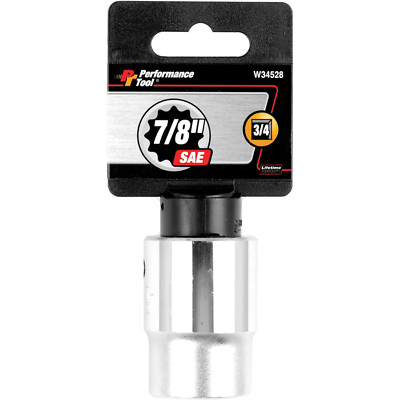 Performance Tool W34558 3/4'' Drive 12-Point SAE Standard Socket, 1-13/16'' - 1...