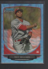 TREY WILLIAMS 2013 BOWMAN CHROME DRAFT PICKS BLUE WAVE REFRACTOR #BDPP63