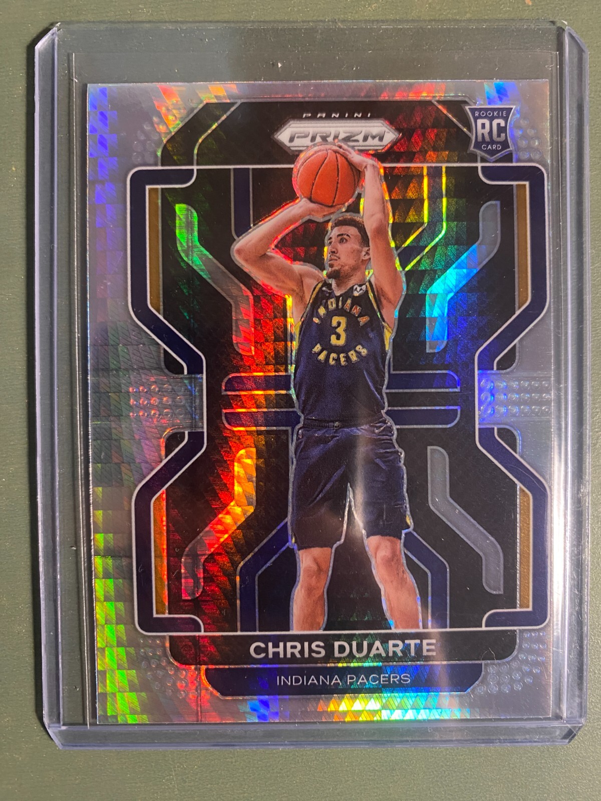 2021-22 Panini Prizm Chris Duarte RC Rookie Hyper Pacers 315