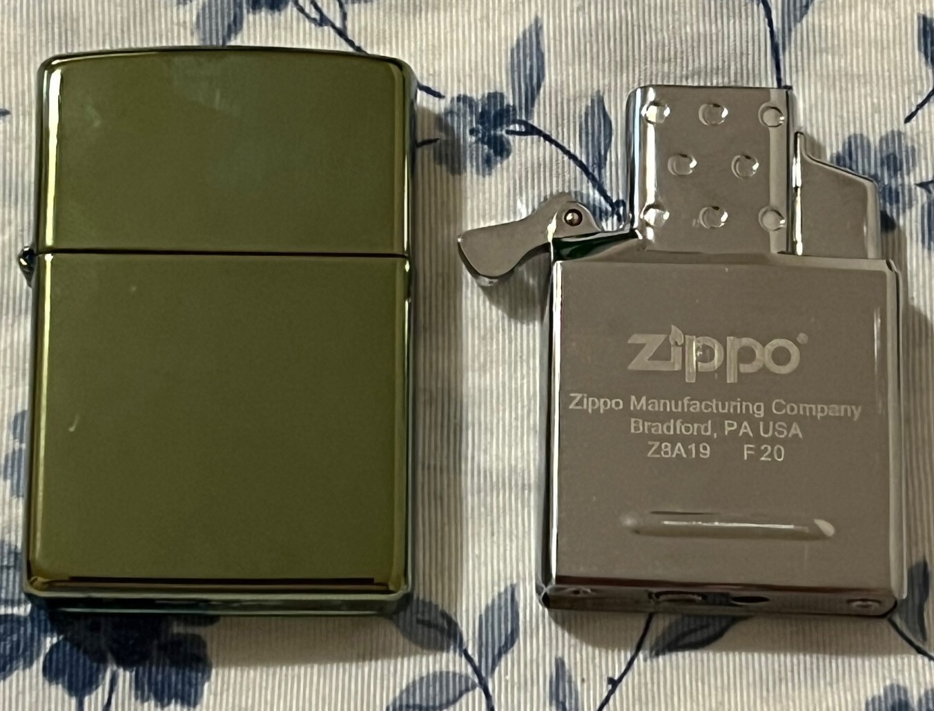 Zippo Chameleon High Polish Lighter + Zippo Single Jet Flame Butane Insert