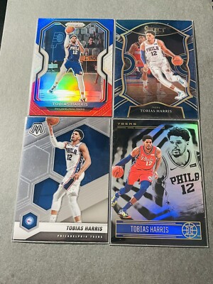 2020-21 Panini Prizm Tobias Harris Red White Blue Prizm - 76ers Lot (4)