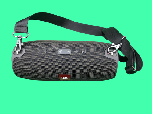 JBL XTREME Portable Bluetooth Speaker, Black, Used, with Charger and Strap (2)