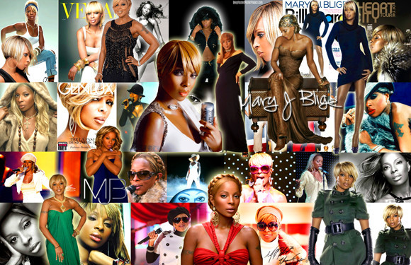Mary J. Blige Collage Poster | eBay