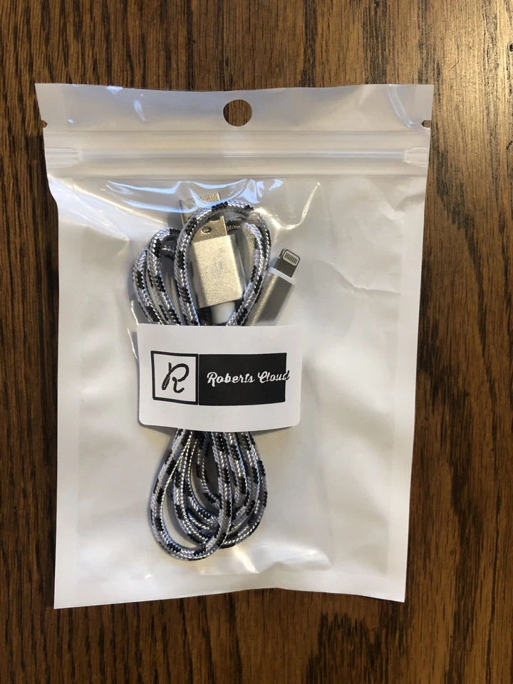 Roberts Cloud Lighting a USB, cargadores iPhone (10 dorados, 10 plateados, 10 grises) Foto 2 de 4