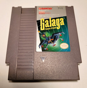 Galaga: Demons of Death Nintendo NES Game & Manual Cleaned Tested & Working
