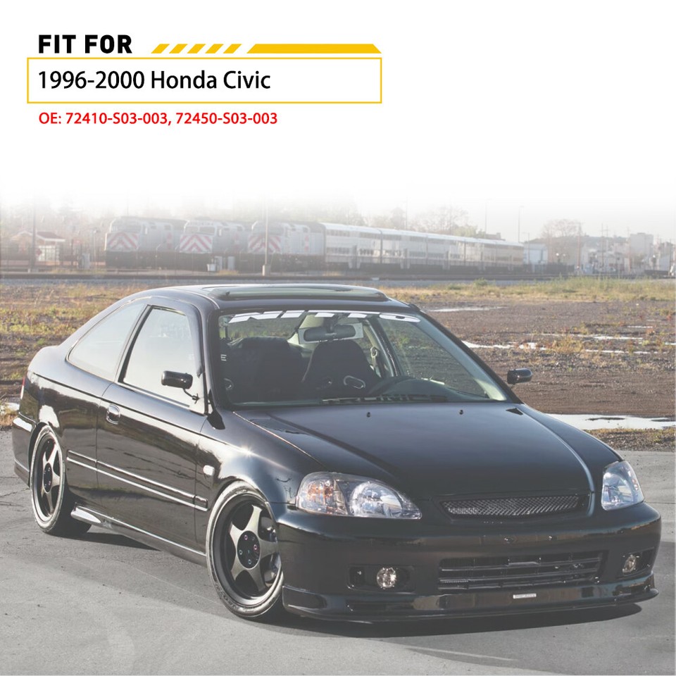Genuine HONDA CIVIC EK9 EK3 EK4 L&R Set Door Molding Window Weather Belt Molding 03 Ak