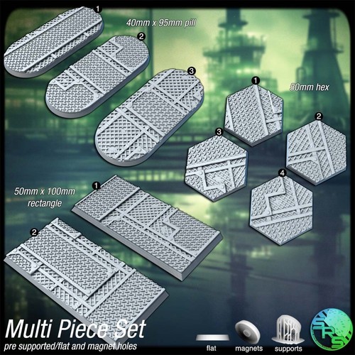Industrial bases Legion Terrain Scenery Tabletop Miniatures 28mm - Picture 12 of 18