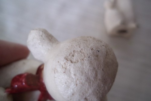 2 Vintage Ceramic Standing Poodle - HANDMADE?? - Picture 4 of 5