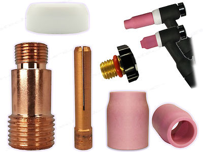 Stubby Gaslinse Umbau Set kurz 1,0mm-3,2mm SR-17/18/26+3 SR9 Keramische Gas. WIG