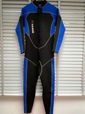 MARES Mens 2.2mm Wetsuit Medium Large Size 4 Tritone Shark Skin Neoprene Long