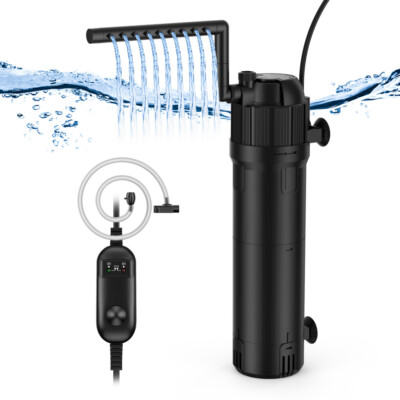 Aquarium Innenfilter Filter mit UV 8W Wasserpflege Sauerstoff Aquarienfilter DHL