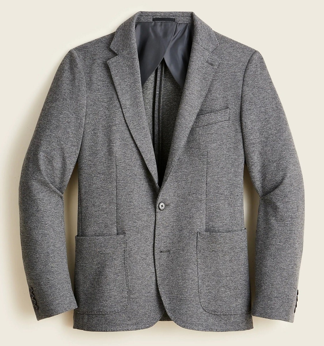ジェイクルー ウールジャケット J.CREW ウールコート グレー 内ボア L JCREW blazer light grey jacket casual knit Large L 40 suit wool