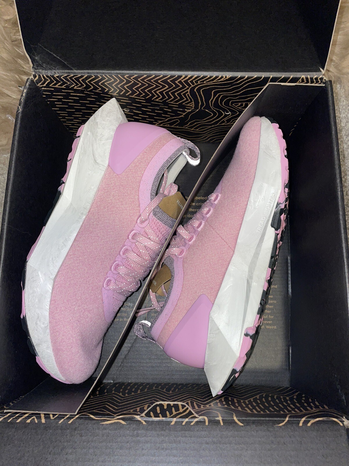 NEW In Box Allbirds Water Repellent Women Wool Flyer Mizzles Buoyant Pink 6.5 image 8