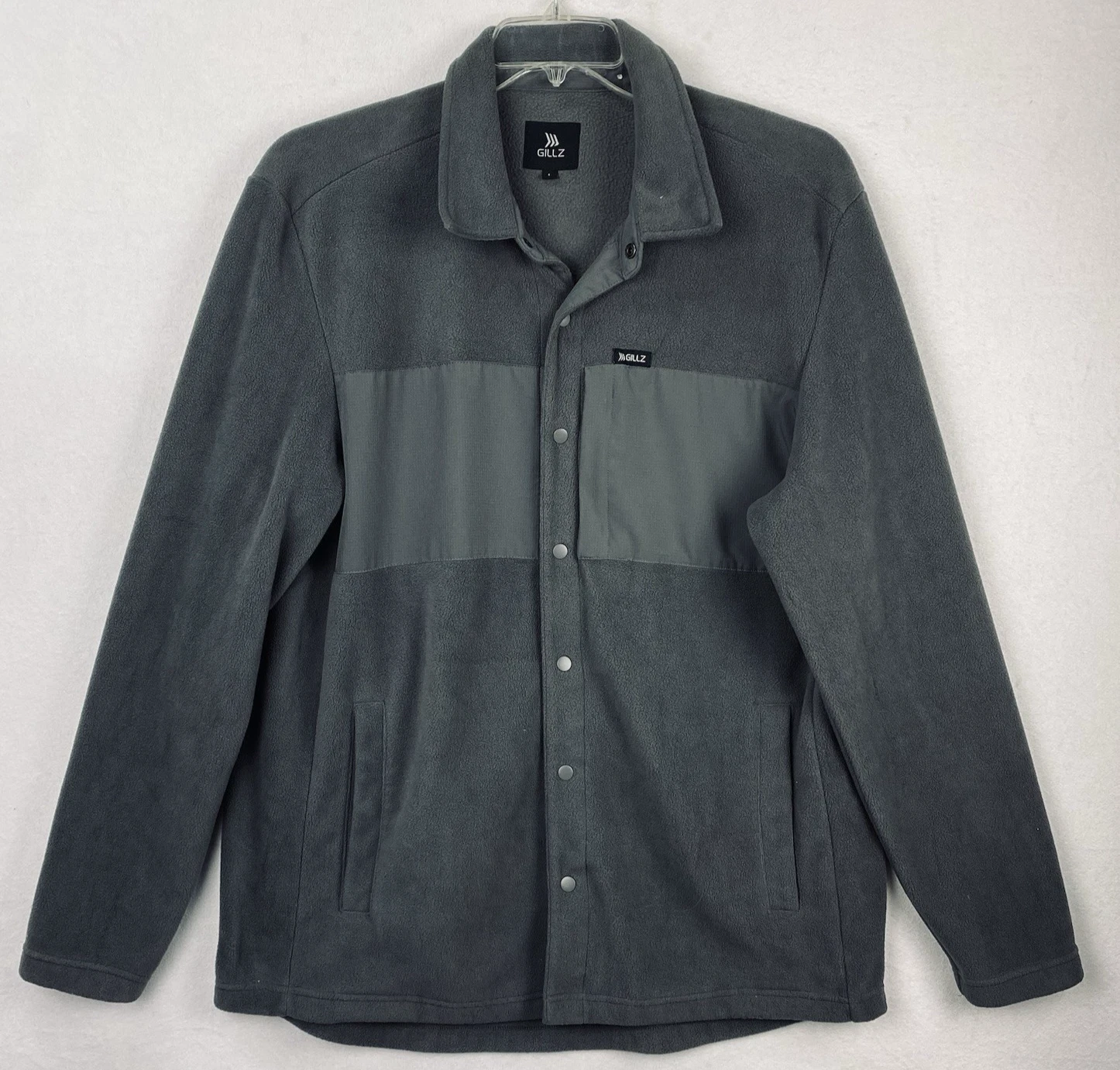 UNDERCOVER Camicia giacca Gillz uomo L grigia in pile a scatto peso medio