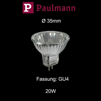 Ø 35mm Paulmann 832.47 kleine Halogen Reflektor Birne 20W GU4 dimmbar