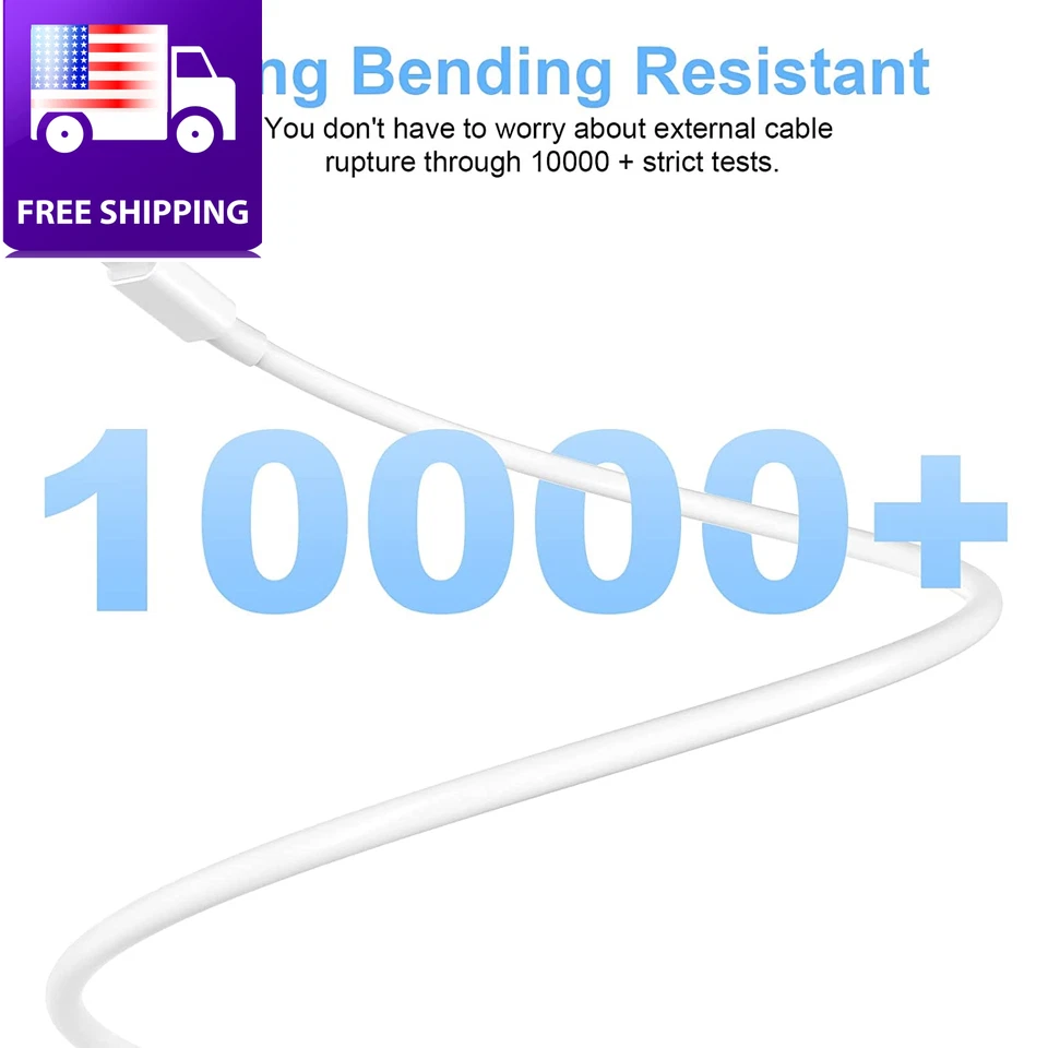 USB C to USB C Charging Cable 3/6Ft 60W 2Pack Fast Long Charger Cord Macbook Pro - Image 4 of 4