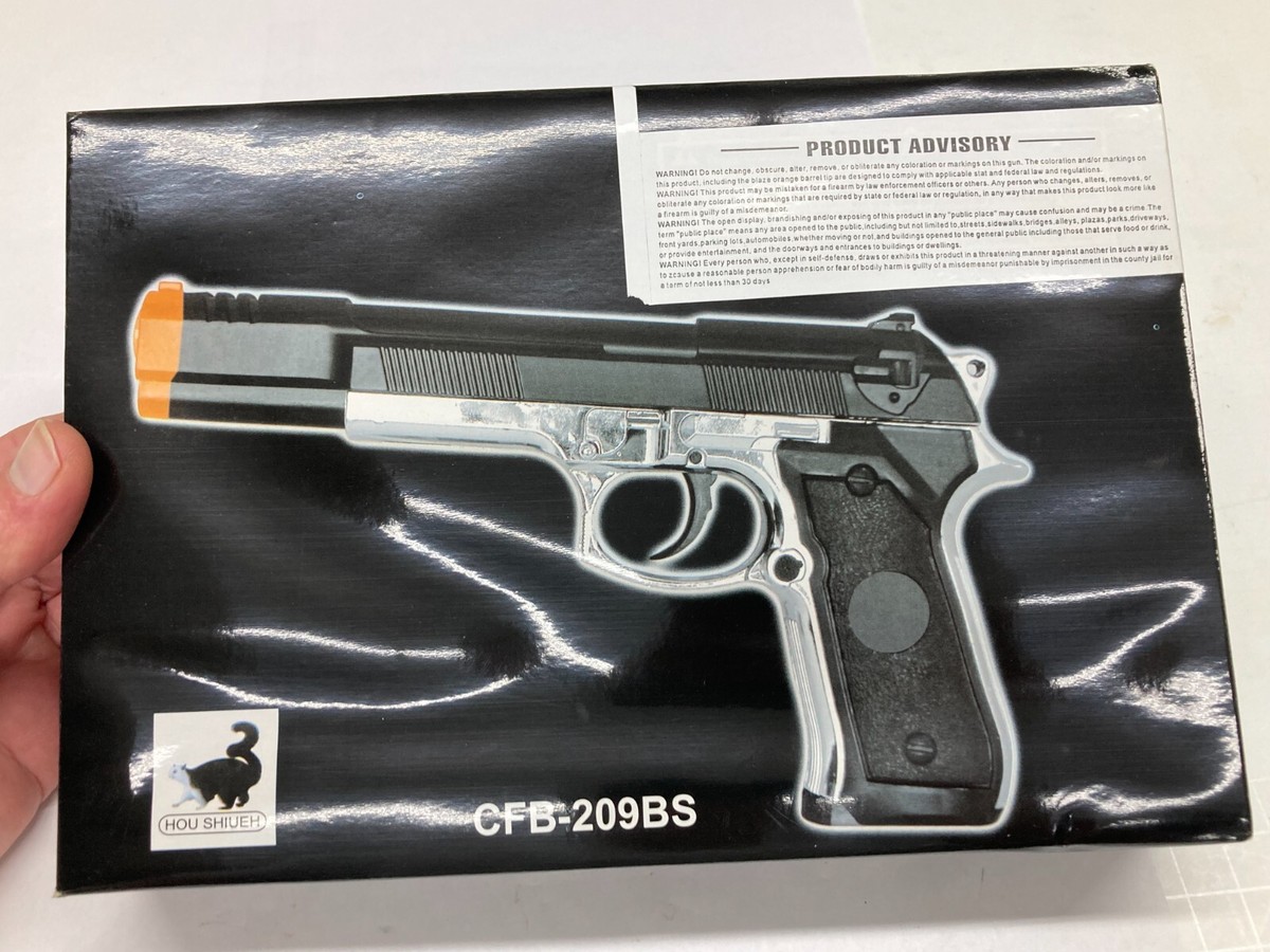 CFB-209BS Lorcin Styled Airsoft Pistol, Defective-Sold for Parts