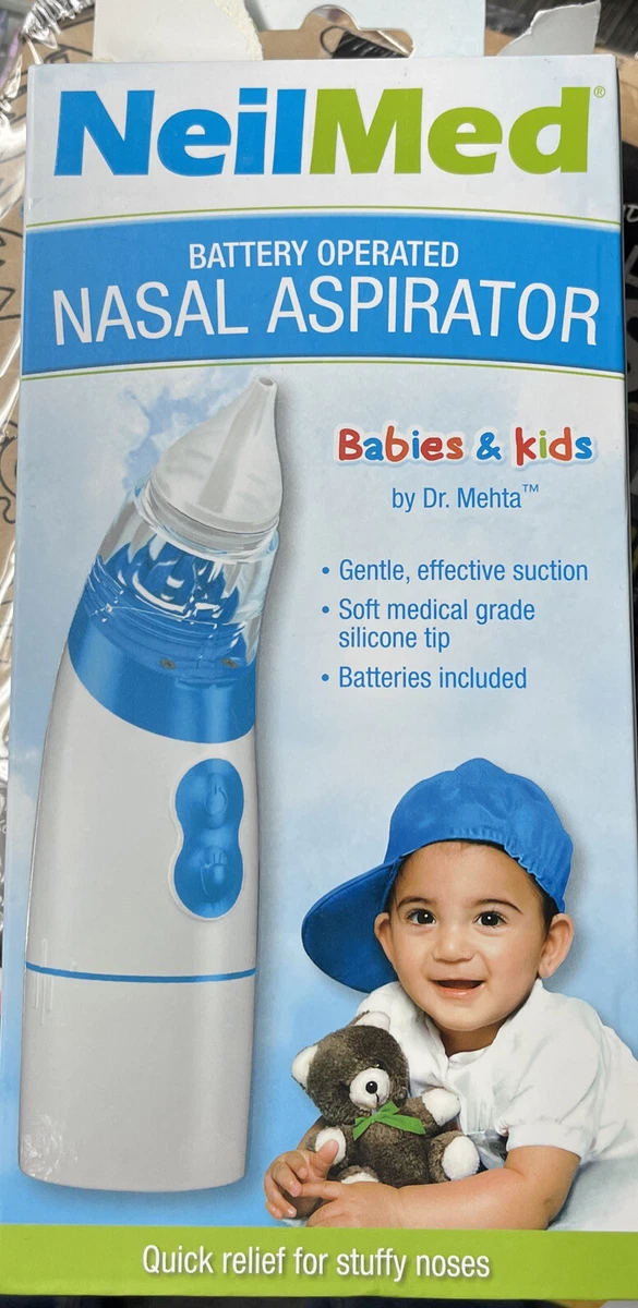 NeilMed Aspirator - Battery Operated Nasal Aspirator for Babies & Kids