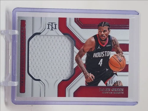 JALEN GREEN 2024-25 NATIONAL TREASURES TREMENDOUS GAME-USED PATCH /99 Q4935
