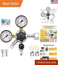 Beer Regulator with Pressure Adjustment Knob - Swivel Nut