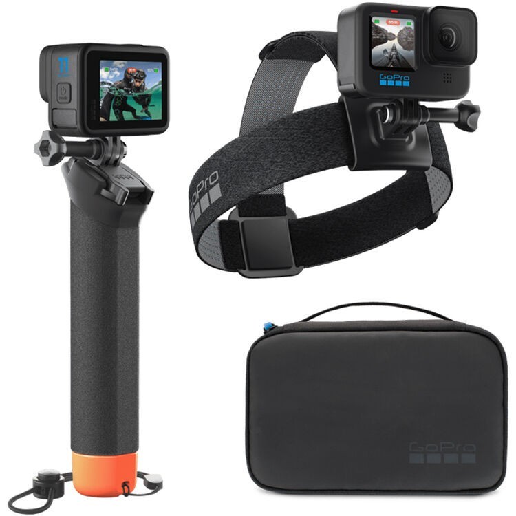 GoPro Adventure Kit 3.0 Head Strap & Floating Handgrip w/ Compact