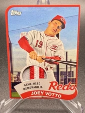 JOEY VOTTO 2014 TOPPS '89 DIE CUT MINI RELIC #TMR-JV /25 ULTRA RARE MINI