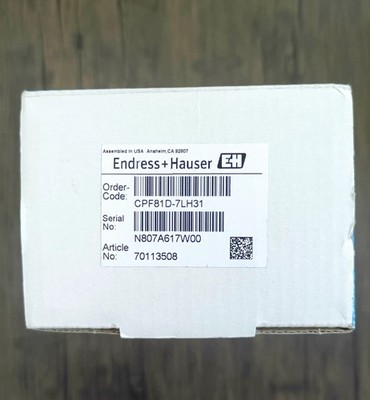New Endress+Hauser CPF81D-7LH31 pH Electrode