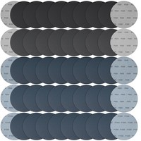 50 StüCk Schleifpapier 125Mm Klett, Nass Und Trocken Schleifscheiben, KöRnung 3