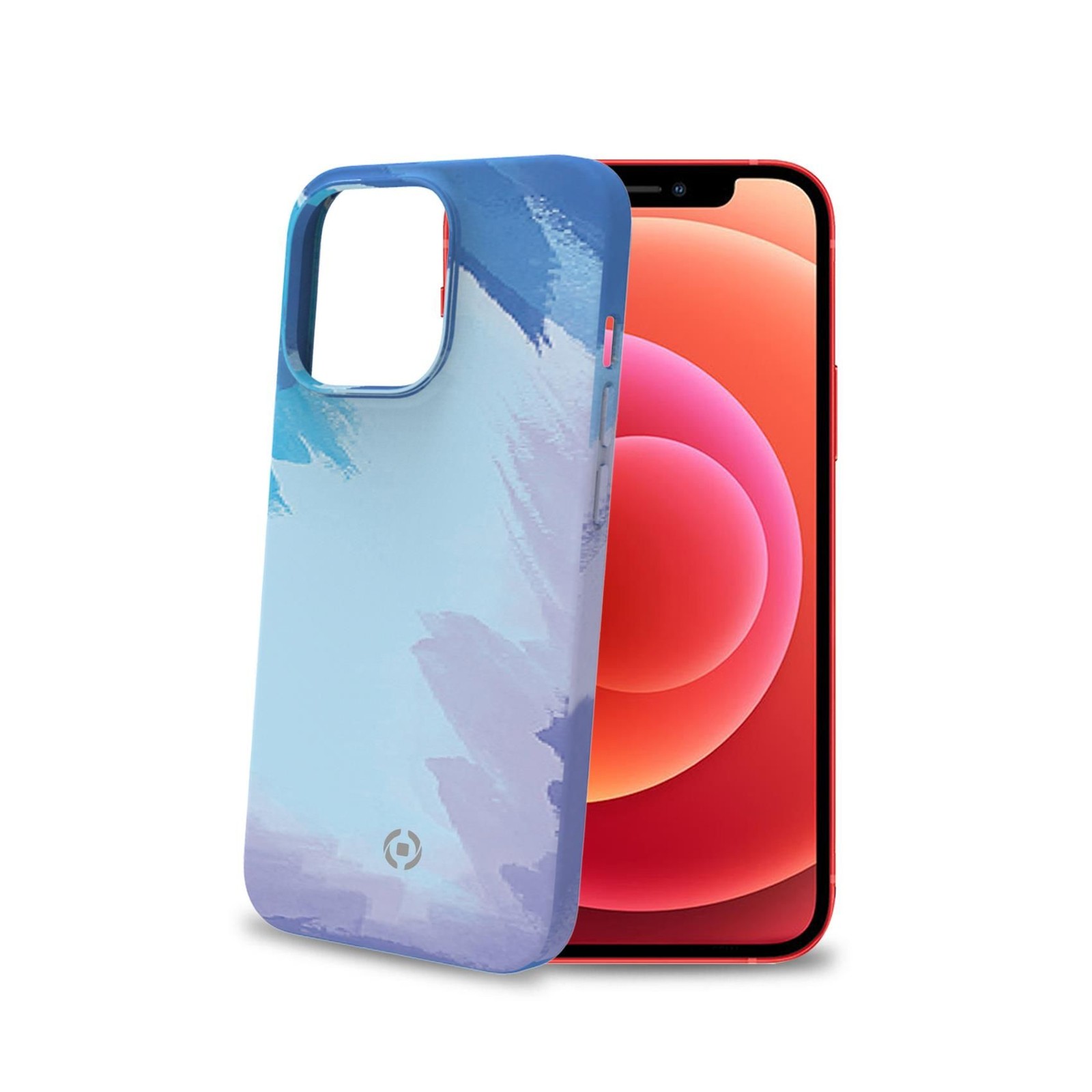 Watercolor iphone 13 pro 6.1" cover blu - Immagine 2