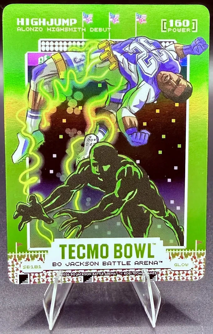 HIGHJUMP/ALONZO HIGHSMITH 2026 Battle Arena Tecmo #SB181 Glow Scoreboard SSP