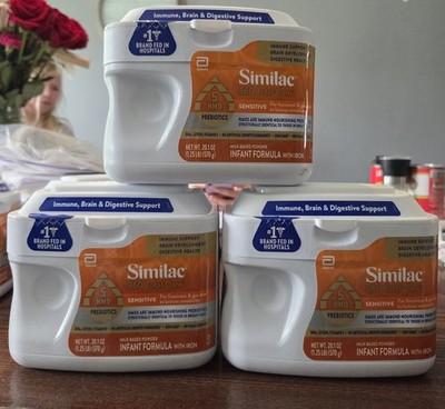 3 PACK- Similac 360 Total Care Sensitive Powder Infant Formula 20.1oz Exp 06/27