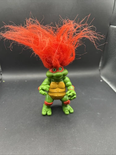 Vintage 1993 TMNT Raphael Troll Figure Teenage Mutant Ninja Turtles Read