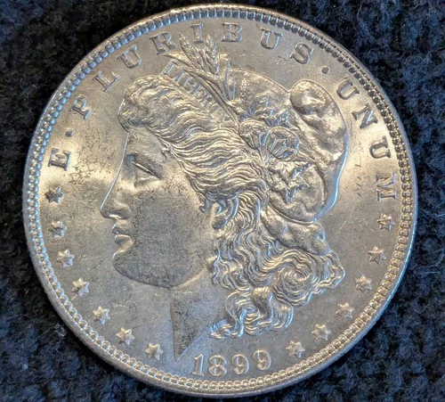 1899 Philadelphia Morgan US Silver Dollar ~ AU ~ Key Date ~