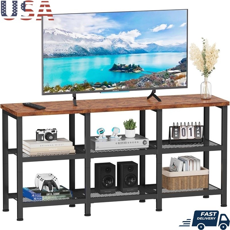 Open Shelf Media Console Tvs Up To 50 Inch New