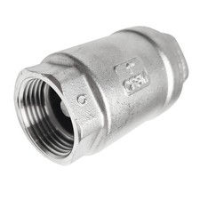 1" Vertical Check Valve,Female WOG1000 304 Stainless Steel, NPT Spring Loaded...