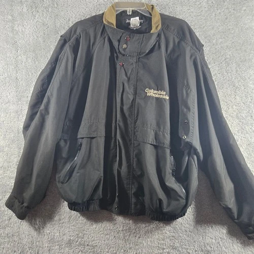 Vintage Jonathan Corey Mens XL Bomber Jacket Windbreaker GE Columbia Wholesale - product listing photo