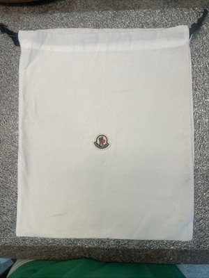 Moncler Dust Bag 13W x 15 H White Cotton