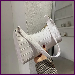 Retro Alligator Pattern Female Small Handbags and Purse Armpit  Shoulder Bags