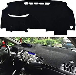Alfombrilla antirreflejo protección UV para salpicadero Honda Civic 2006-2011 ajuste personalizado - Imagen 9 de 12