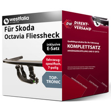 Für Octavia I Typ 1U2 (Westfalia) Anhängerkupplung abnehmbar + E-Satz 7pol neu