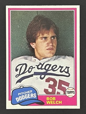 1981 Topps Bob Welch #624 Los Angeles Dodgers
