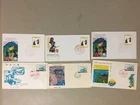 Six Japan fdc .Each three same stamp,diff poictures