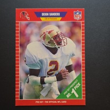 Pro Set 1989 Deion Sanders #486 Rookie Atlanta Falcons NFL Football Card