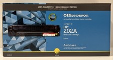 Office Depot HP 202A CF502A Toner Yellow NIB