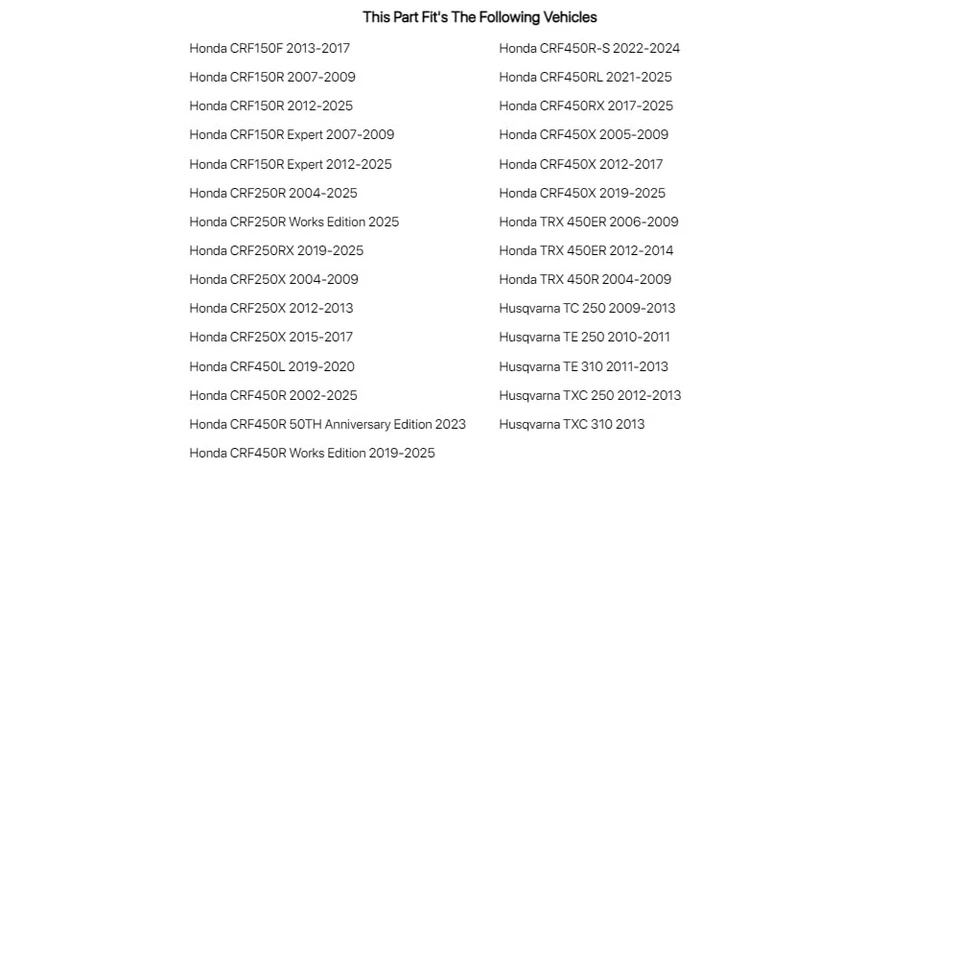 Filtro de aceite Tusk First Line individual para Honda CRF250X 2004-2009,2012-2013,2015 Foto 3 de 4