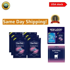 6 Pack Comfort Clean Floss Picks - Mouthwash Flavor, 150 Count for Fresh Breath