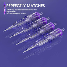 20PCS 1005RS Tattoo Cartridges Disposable Bugpin Needles round Shader